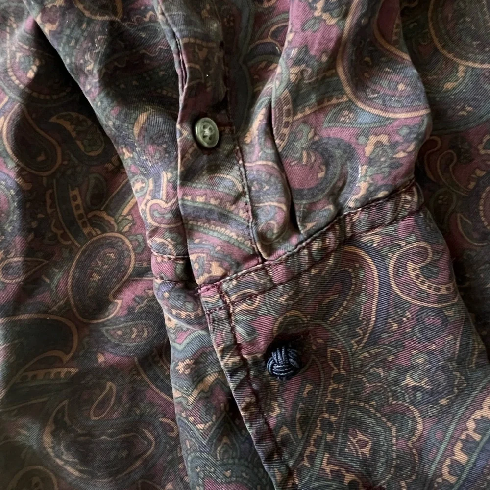 Ralph Lauren Dark Purple Ruffled Shirt - Picture 3 of 3